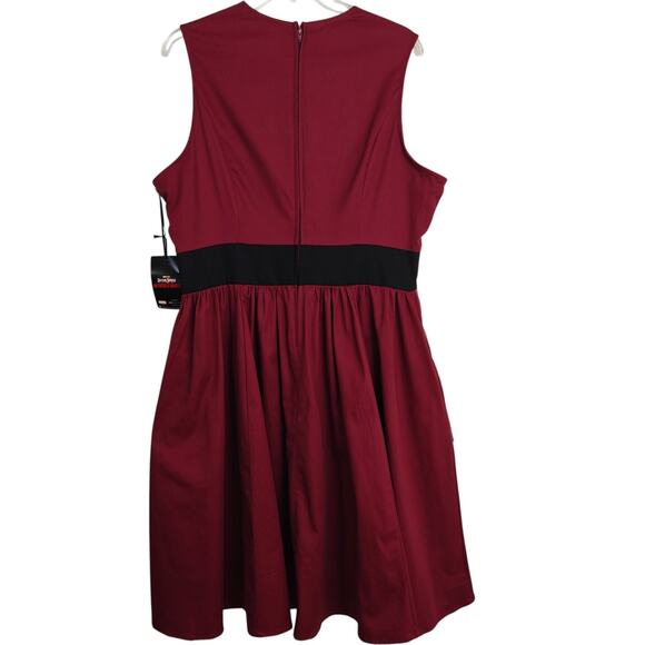Her Universe Marvel Wanda Maximoff Scarlet Witch Swing Dress Size XL Pockets New - Picture 11 of 14